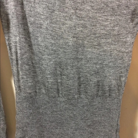 Le Chateau Women Cowl Neck Sweater Grey Wool Blend Small Dolman Sleeve - Picture 8 of 11